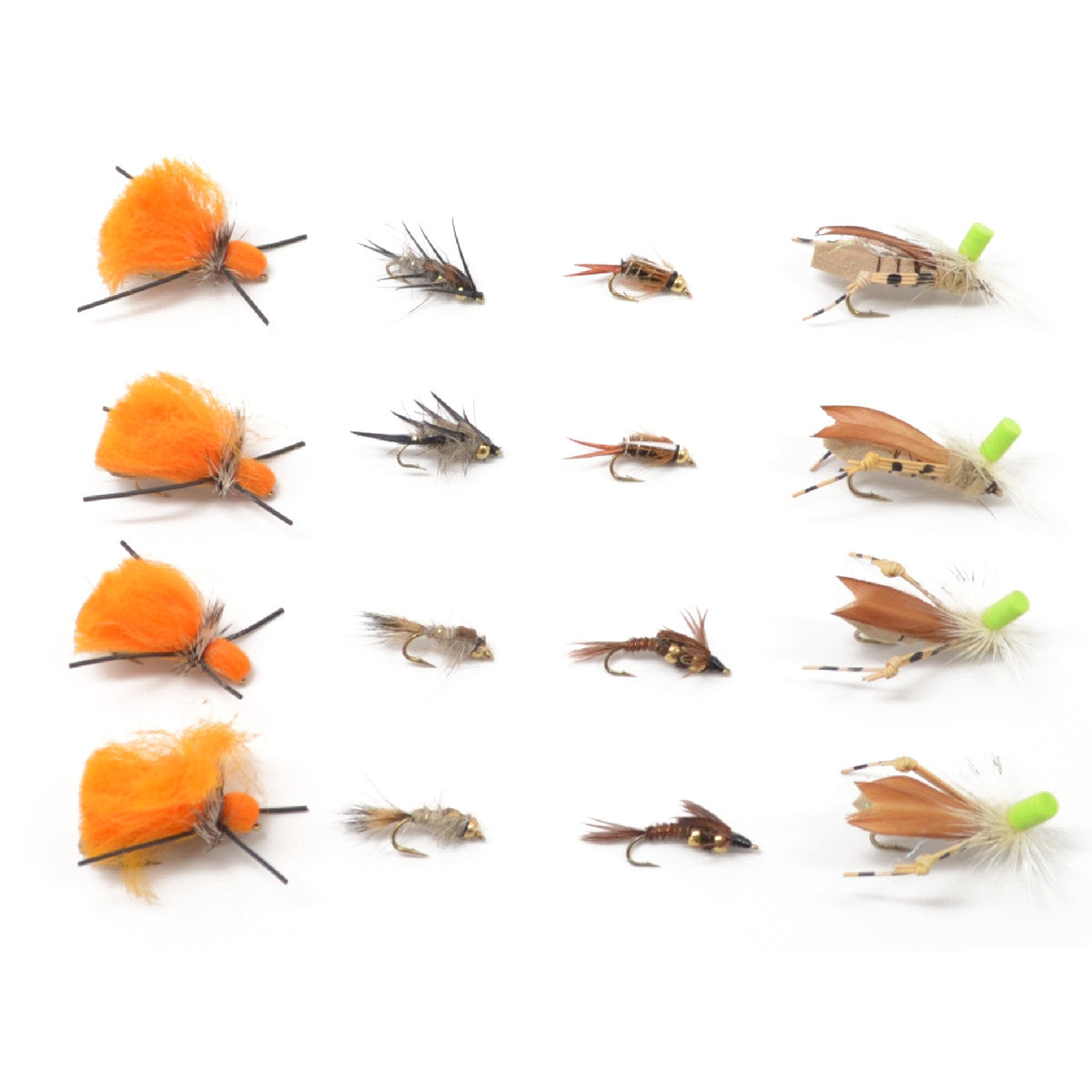 JasCherry Fly Fishing Lures Kit with Box Nymph Wet Fishing Dry Flies for  Trout Bass Salmon, Great for both Freshwater and Saltwater