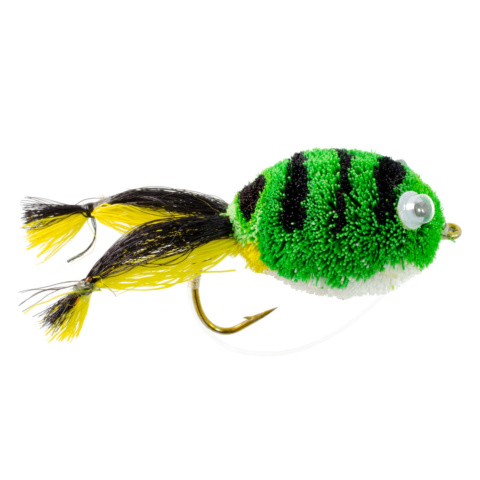 3 Pack Mighty Mouse Deer Hair Bug Size 4 - Bass Fly Fishing Bug Wide G