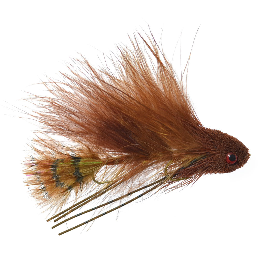 Mini Sex Dungeon Streamer Brown Size 6 Articulated Trout Bass Steel The Fly Fishing Place