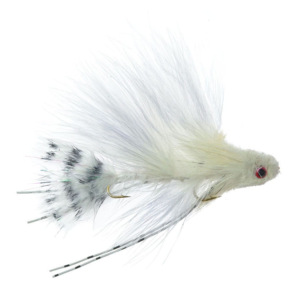 Mini Sex Dungeon Streamer White Size 6 Articulated Trout Bass Stee The Fly Fishing Place