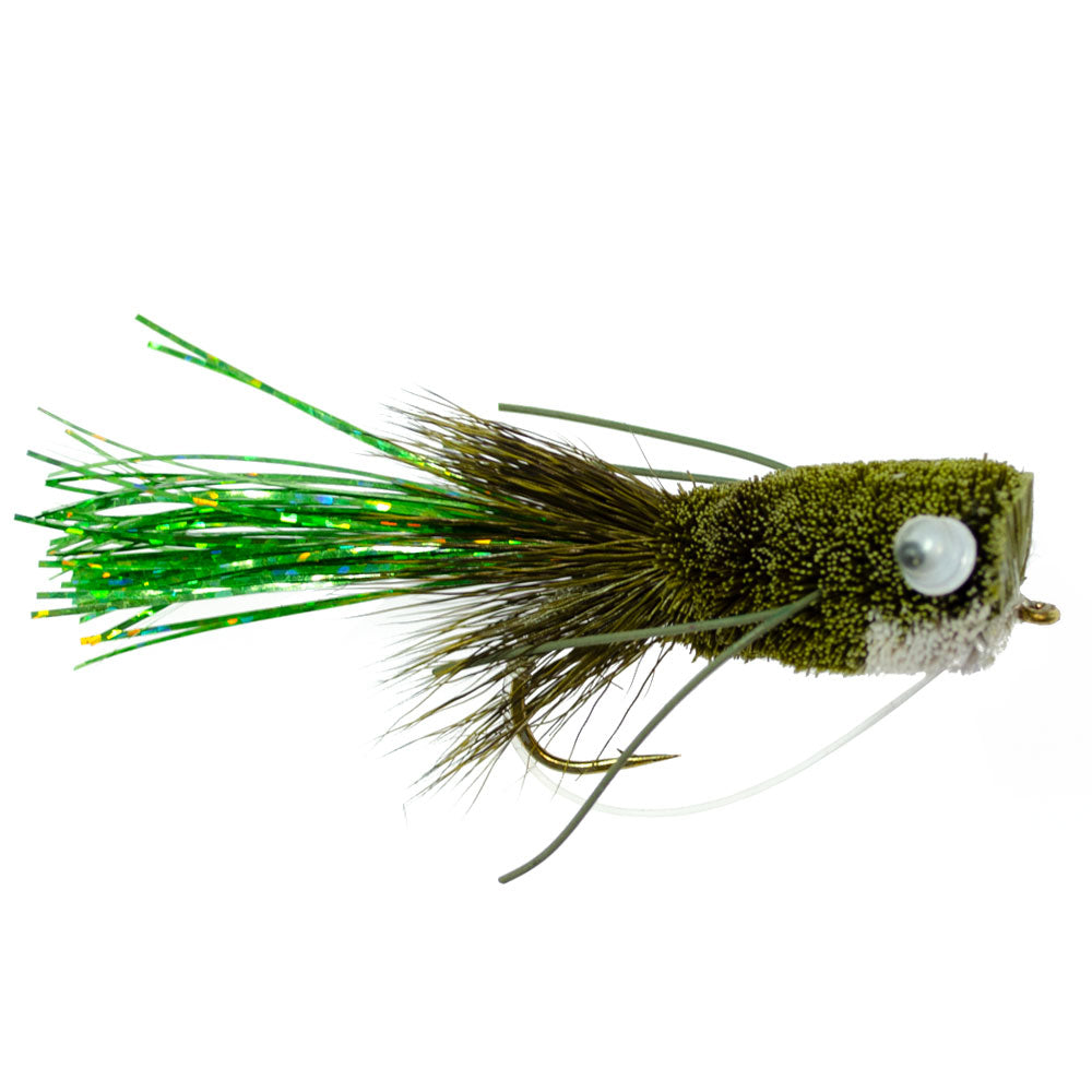 FLY FISHING FLIES - BASS POPPER BLACK Size 1/0