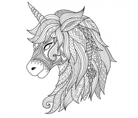 Coloriage licorne