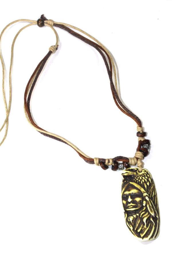 Native Indian & Wild Eagle Boho Style Necklace - Ecart