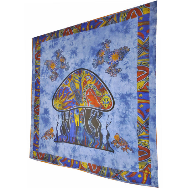 Psychedelic Mushroom Garden Tapestry - Ecart