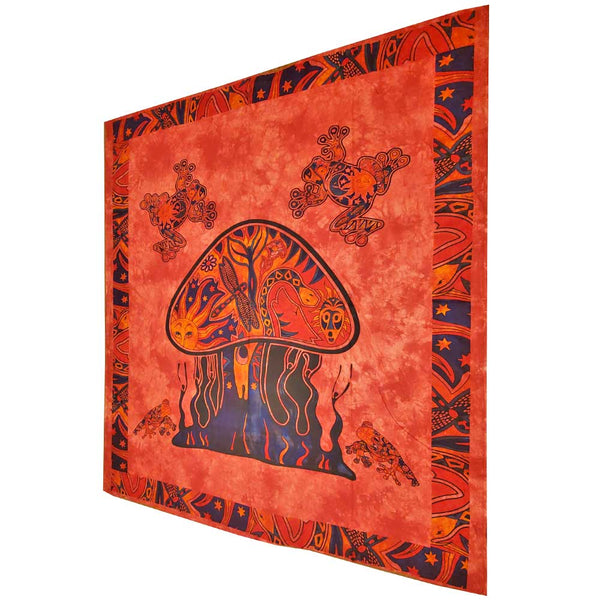 Psychedelic Mushroom Garden Tapestry - Ecart