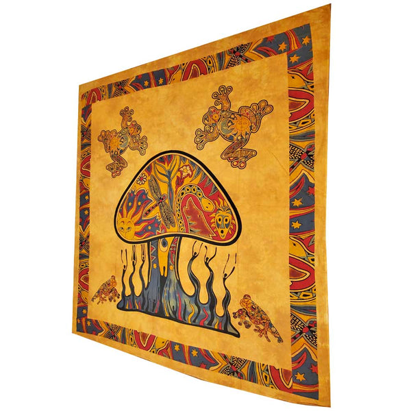 Psychedelic Mushroom Garden Tapestry - Ecart