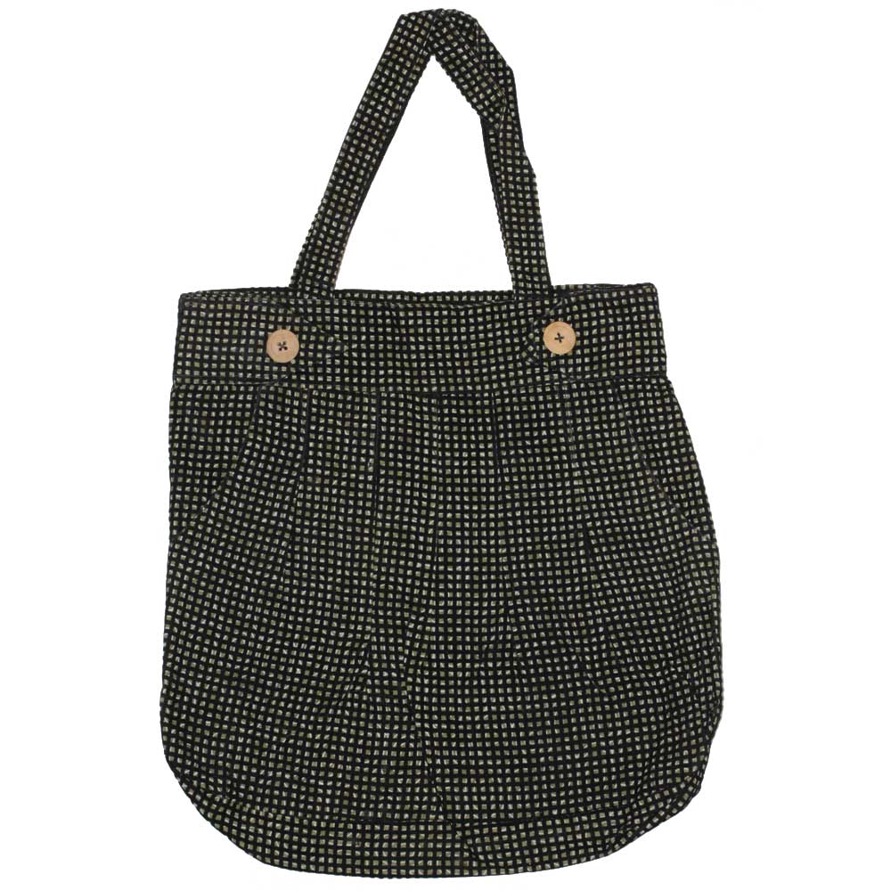 black tote bag with compartments