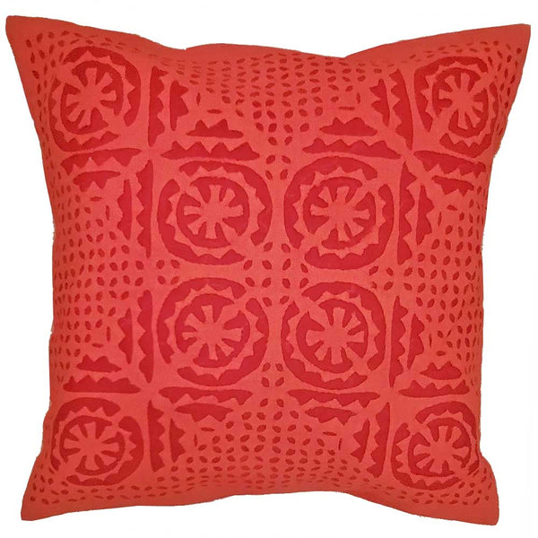 Indian Cushion Cover Everyday Home Accent Furnishing - 16" x 16" - Ecart