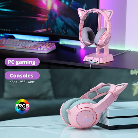 casque-oreille-chat-gaming-pc