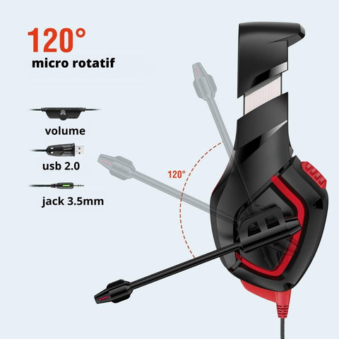 casque gamer micro amovible