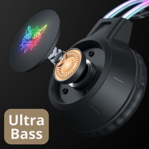 ecouteurs gaming rgb ultra bass