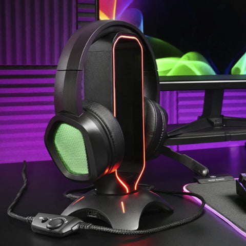 casque rgb gaming noir