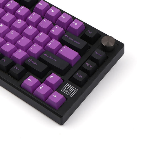 clavier mecanique noir violet