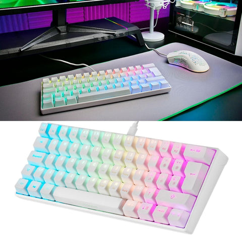 white mechanical keyboard