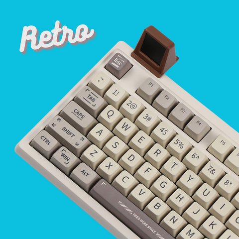 Clavier Mecanique Retro RGB sans fil avec Molette + Mini TV – GAMEPLICITY