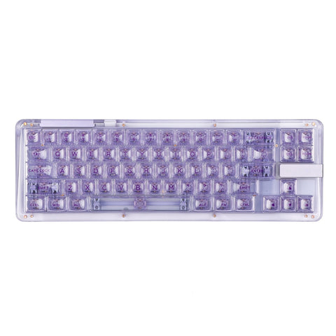 clavier gamer transparent violet