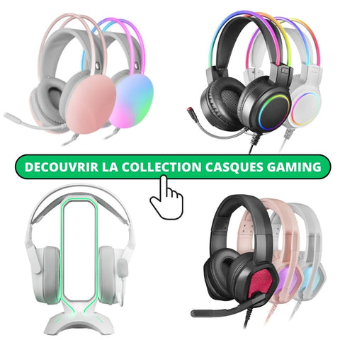 collection casque gaming pc