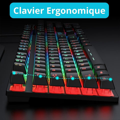clavier ergonomique gaming