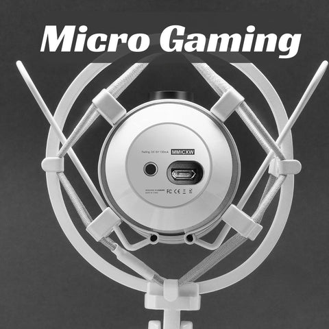 micro gaming blanc