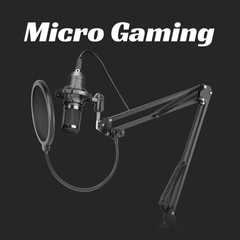 Microphone gamer avec bras