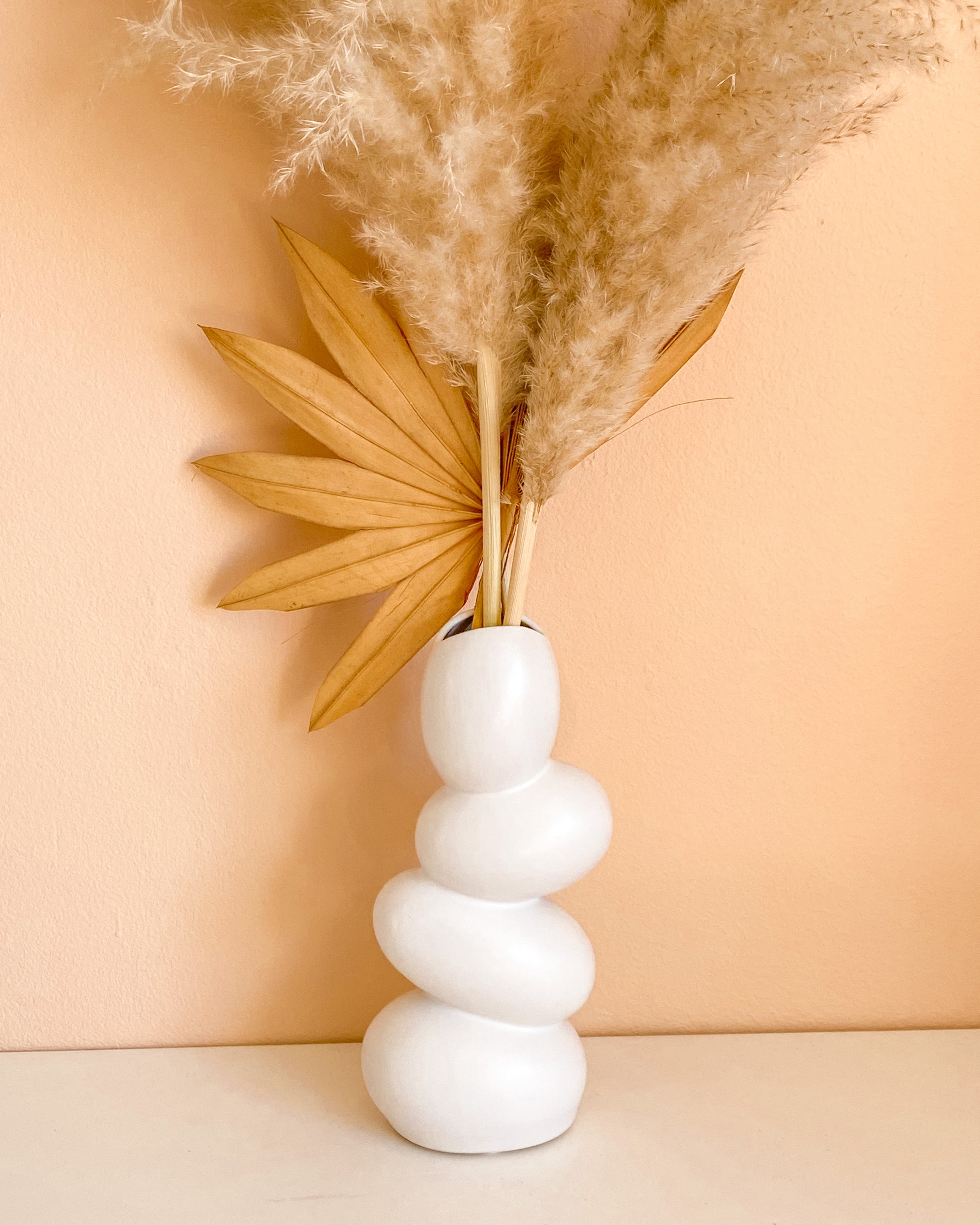 White Pebble Vase