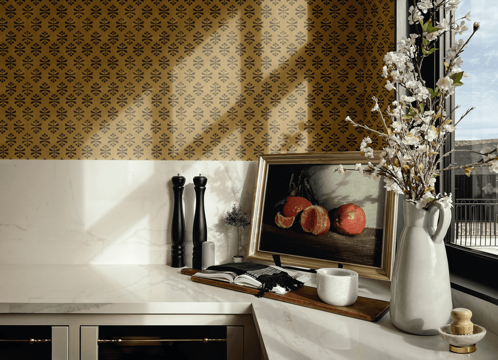 Art Deco removable wallpaper for kitchen decor removable wallpaper