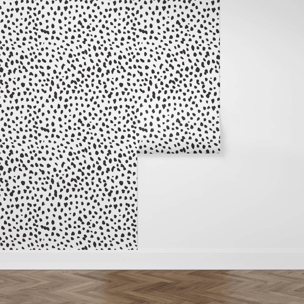 Dalmatian peel and stick wallpaper