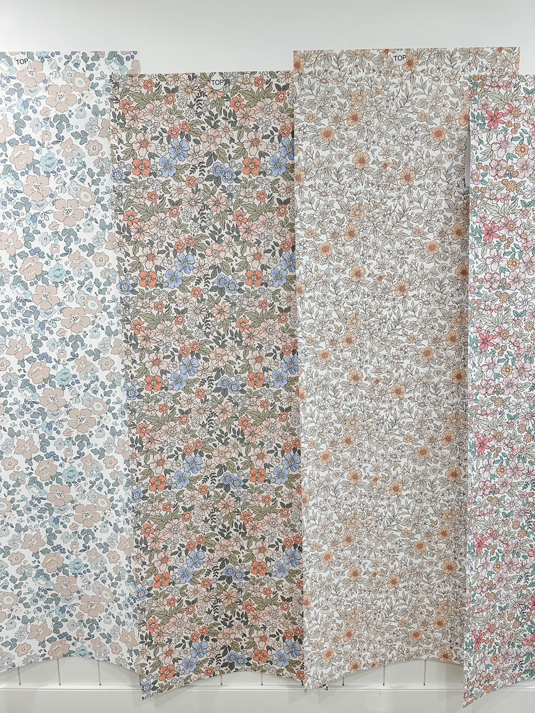 Small pattern dainty floral removable wallpaper options