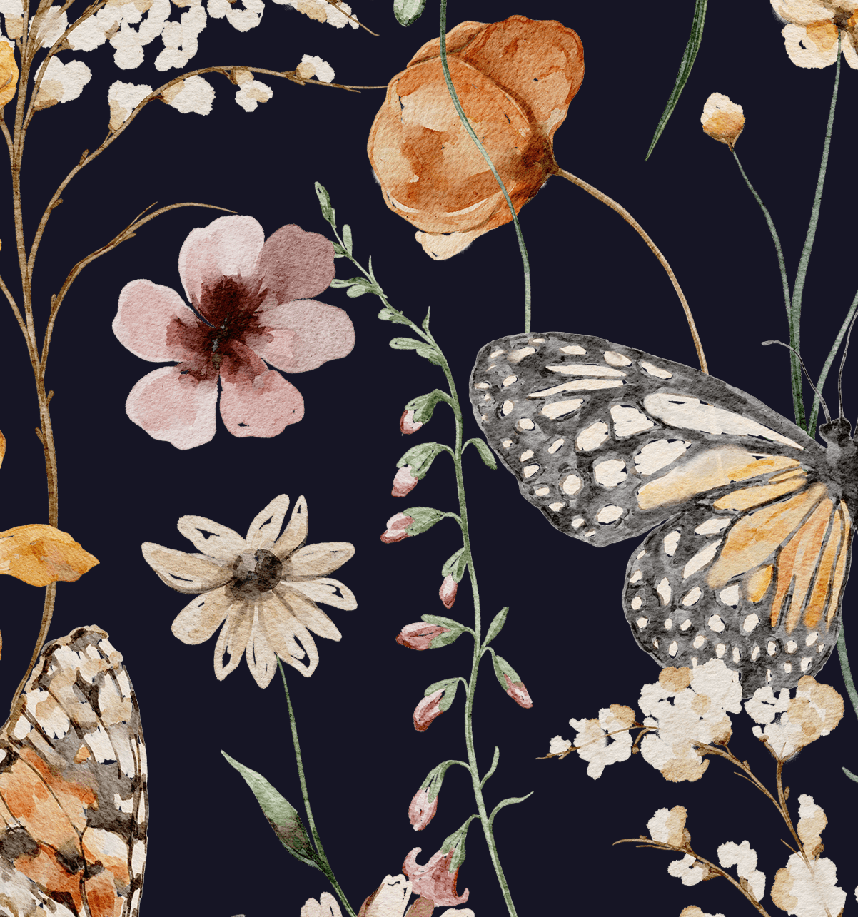 16 Dark Floral Wallpaper Designs at Wallsauce  Wallsauce CA