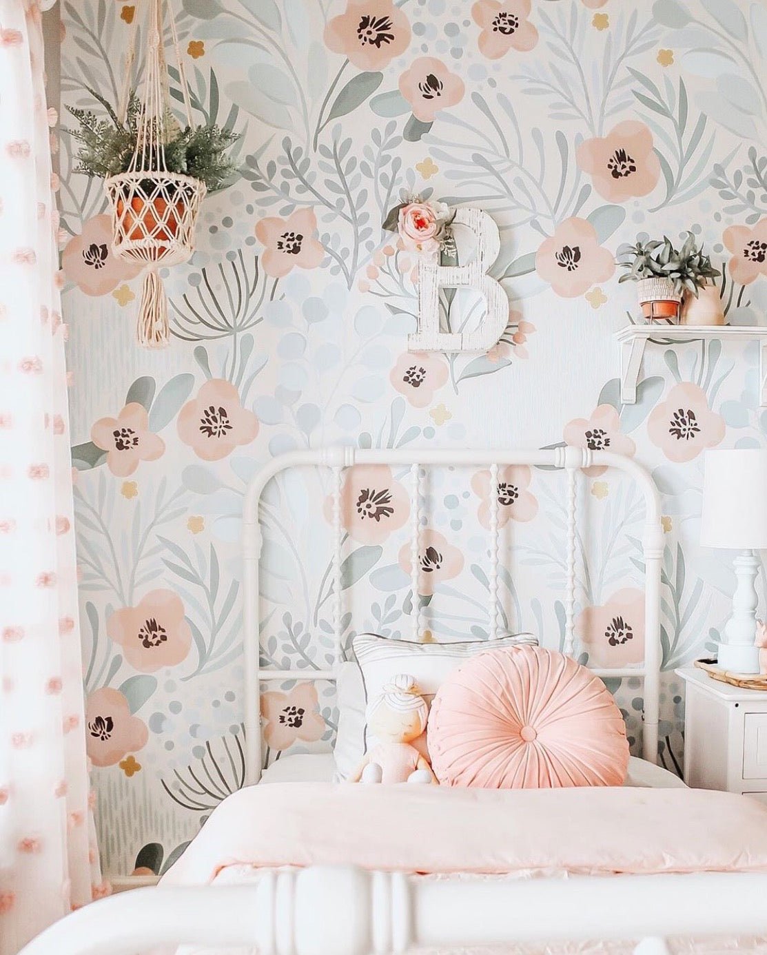 Dakota Days Floral Peel and Stick Wallpaper for Walls
