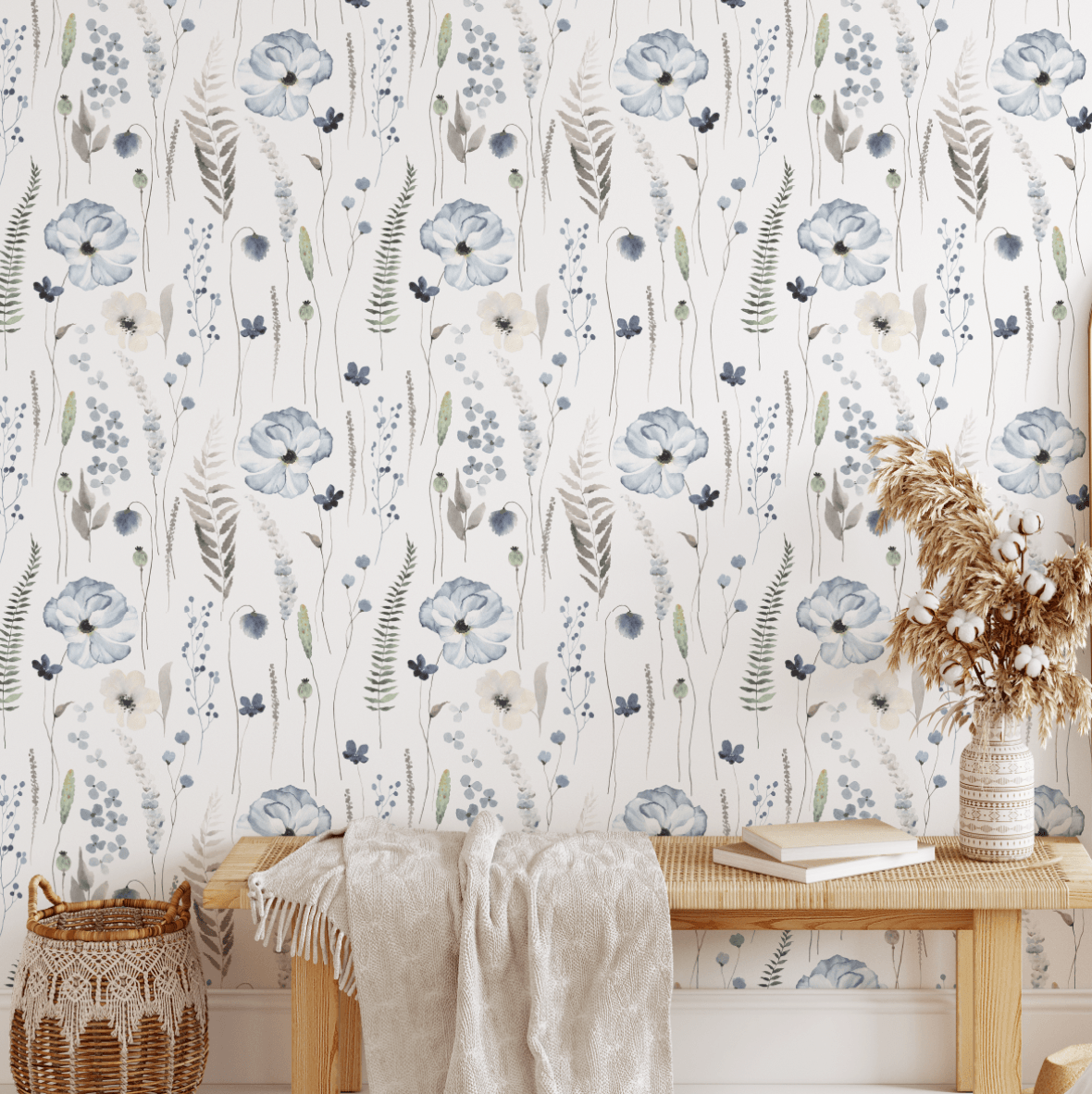 Tempaper Moody Floral Peel and Stick Wallpaper Covers 60 sq ft TE573   The Home Depot