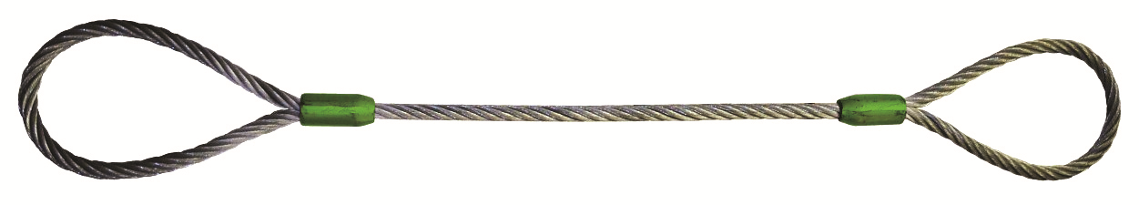 Wire Rope Sling - Single Leg Eye and Thimble - 3/8 x 10