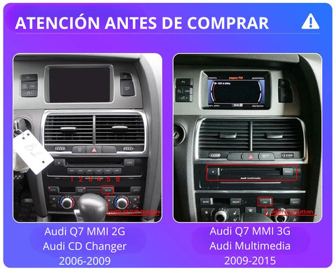 Pantalla Táctil radio Android Auto Carplay Audi A3 8P 2003 - 2013 – RProjekt
