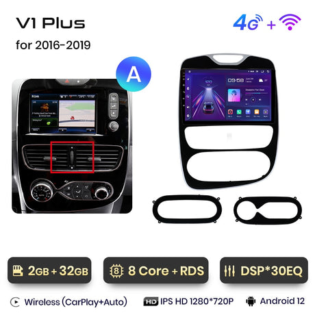 Pantalla Táctil radio Android Auto Carplay Renault Captur 2016 - 2019 –  RProjekt