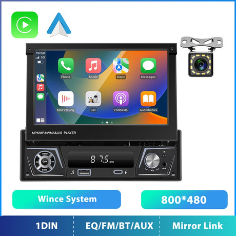 Universal 1 Din Carpaly Android Auto Radio Reproductor - Temu Chile