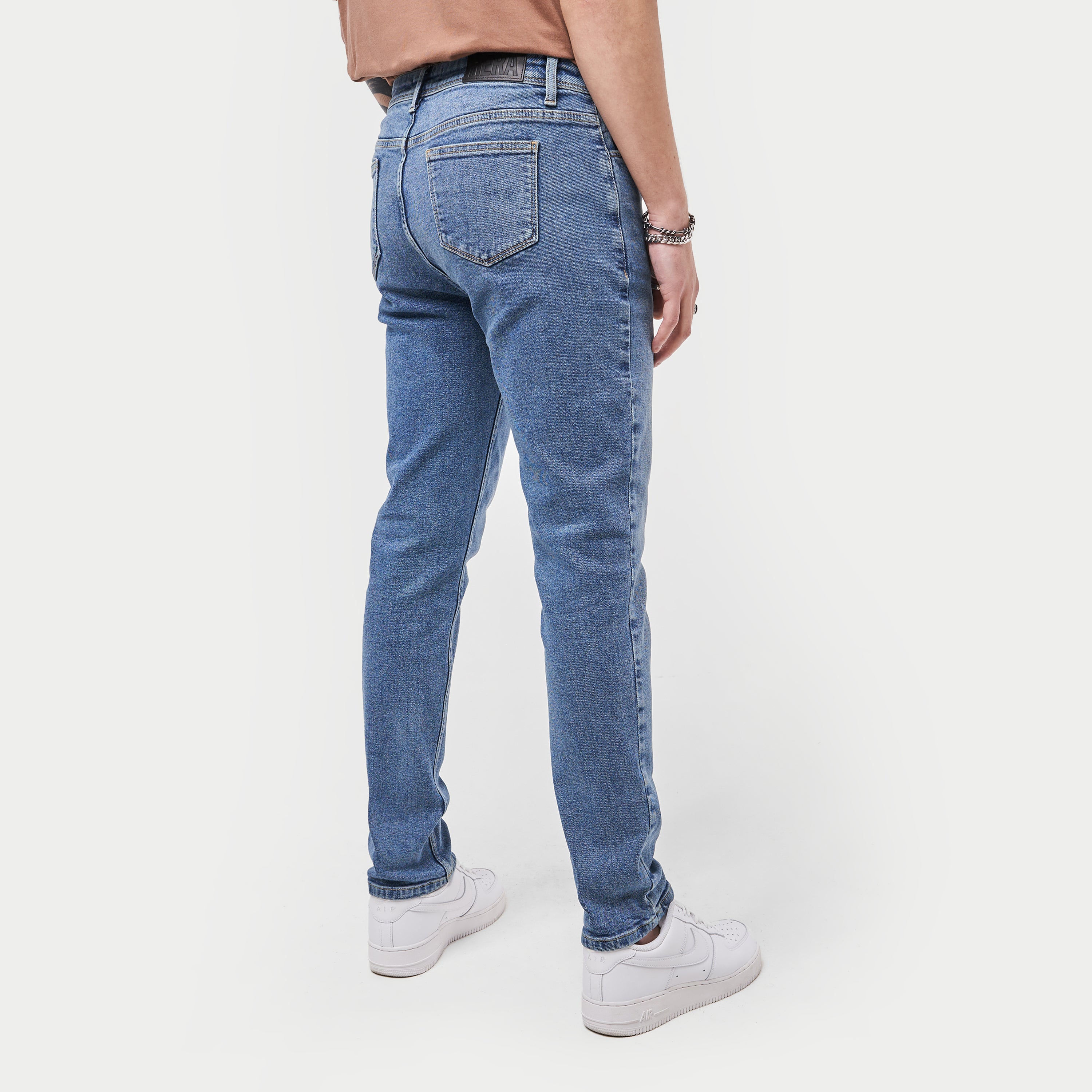 Mens Slim Fit Jean - Mid Blue | HERA Clothing