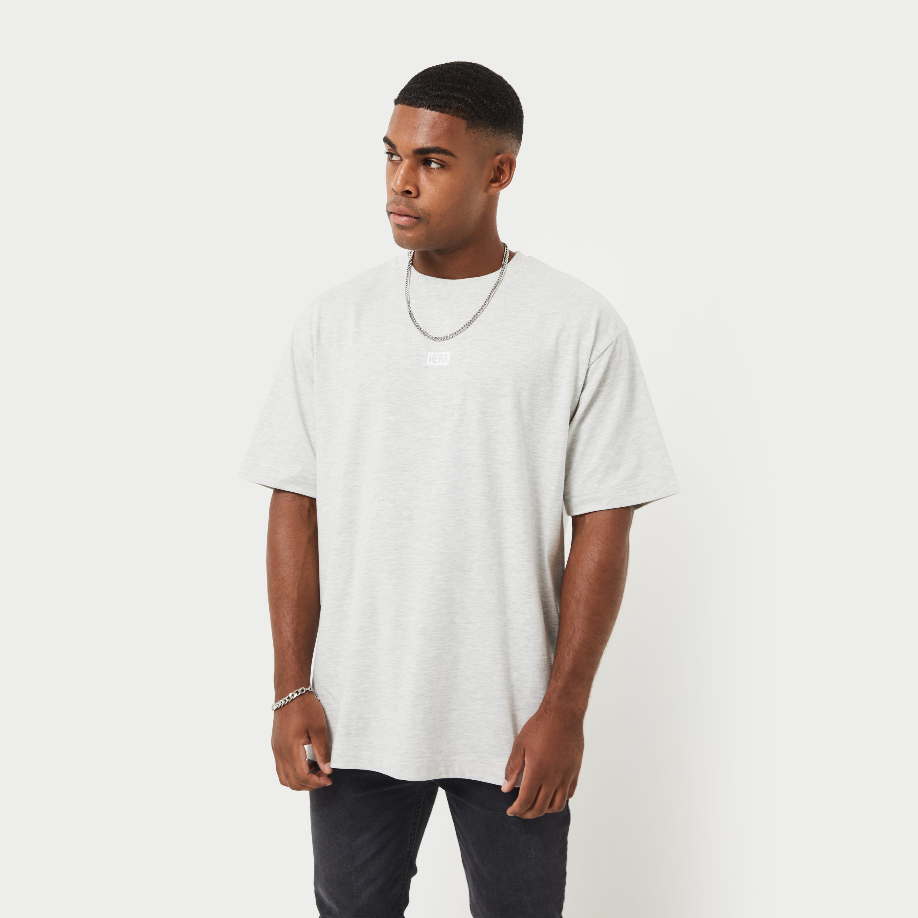 Mens Collective T-Shirt - Grey Marl | HERA Clothing