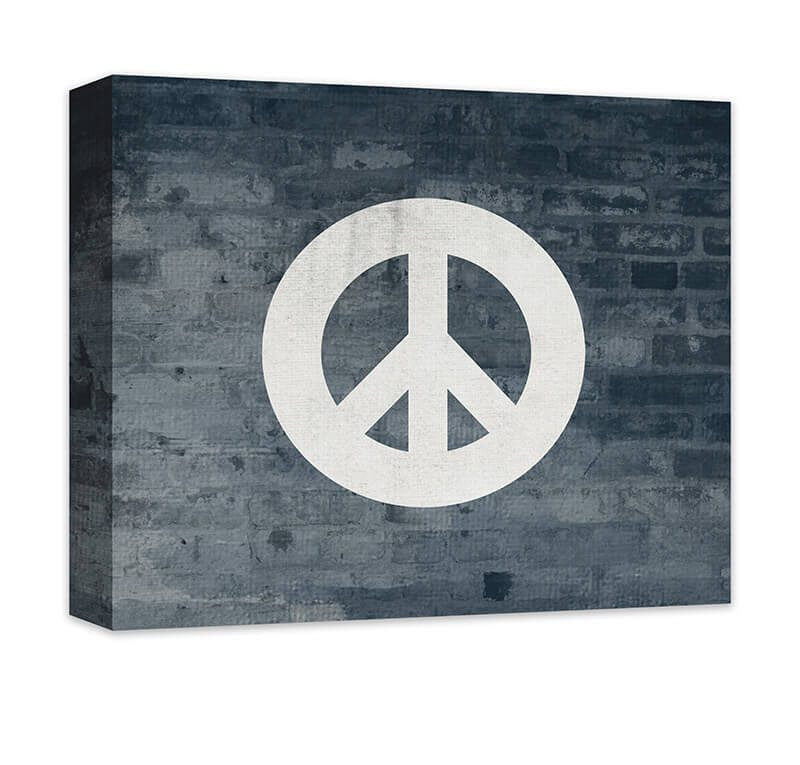 Peace Sign Canvas Wall Art Walllillies