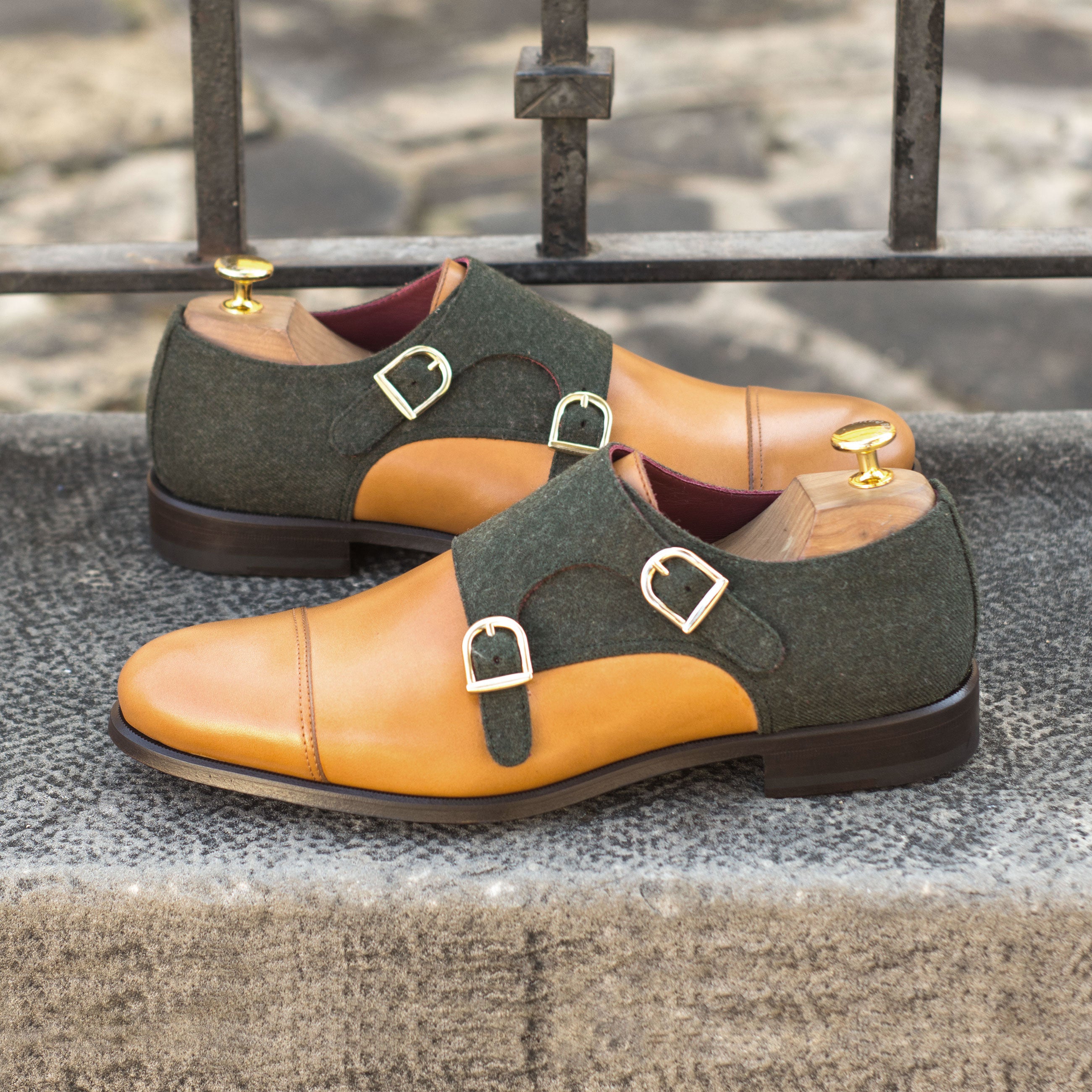 Cognac & Flannel Double Monk