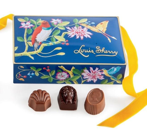Louis Sherry Premium Chocolates, Bird & Butterfly Tin, 12 Pieces