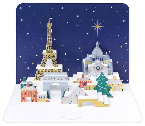 Paris at Christmas Luxury 3D Christmas Cards, Boxed Set of 5