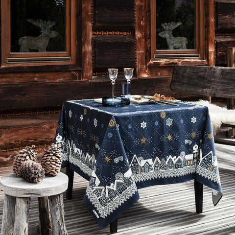 Beauvillé, La Nuit Étoilée, Midnight Blue Christmas Tablecloth