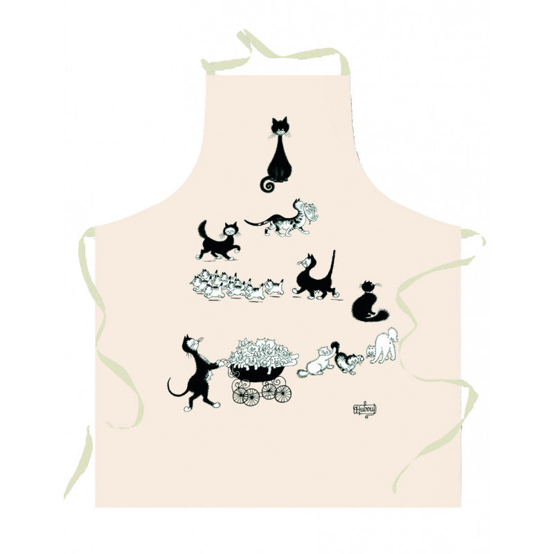 Torchons & Bouchons, Dubout, Multi Chats (Lots of Cats!) French Apron ...