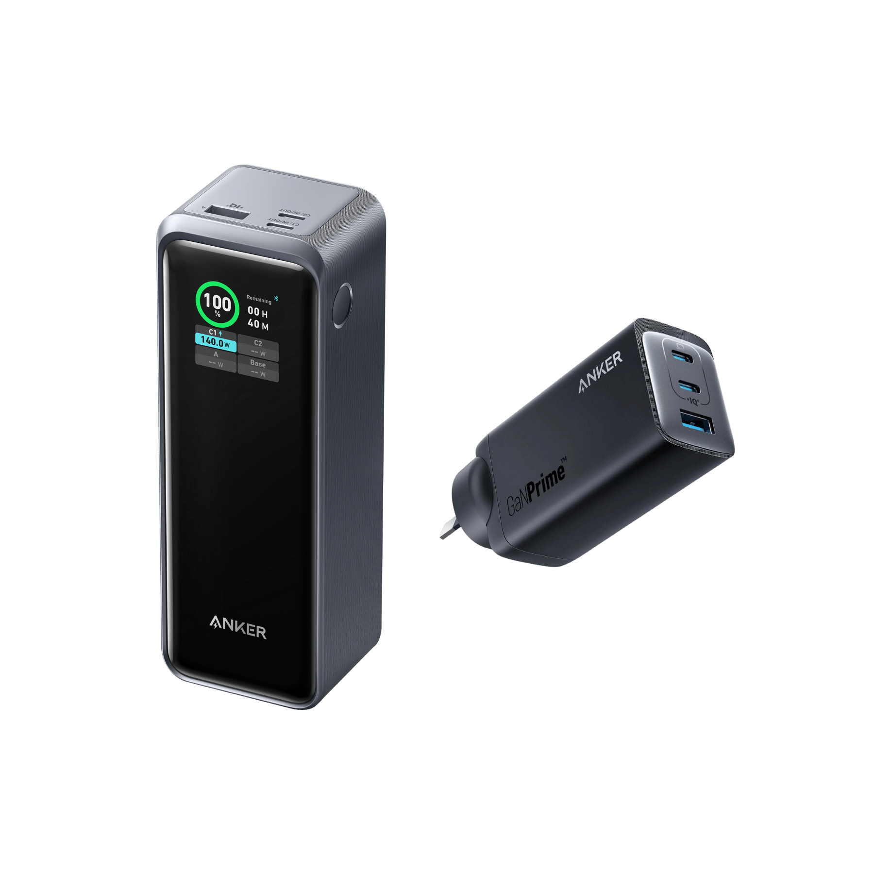 Anker Prime 27,650mAh Power Bank (250W)  and Anker 737 Charger (GaNPrime 120W)