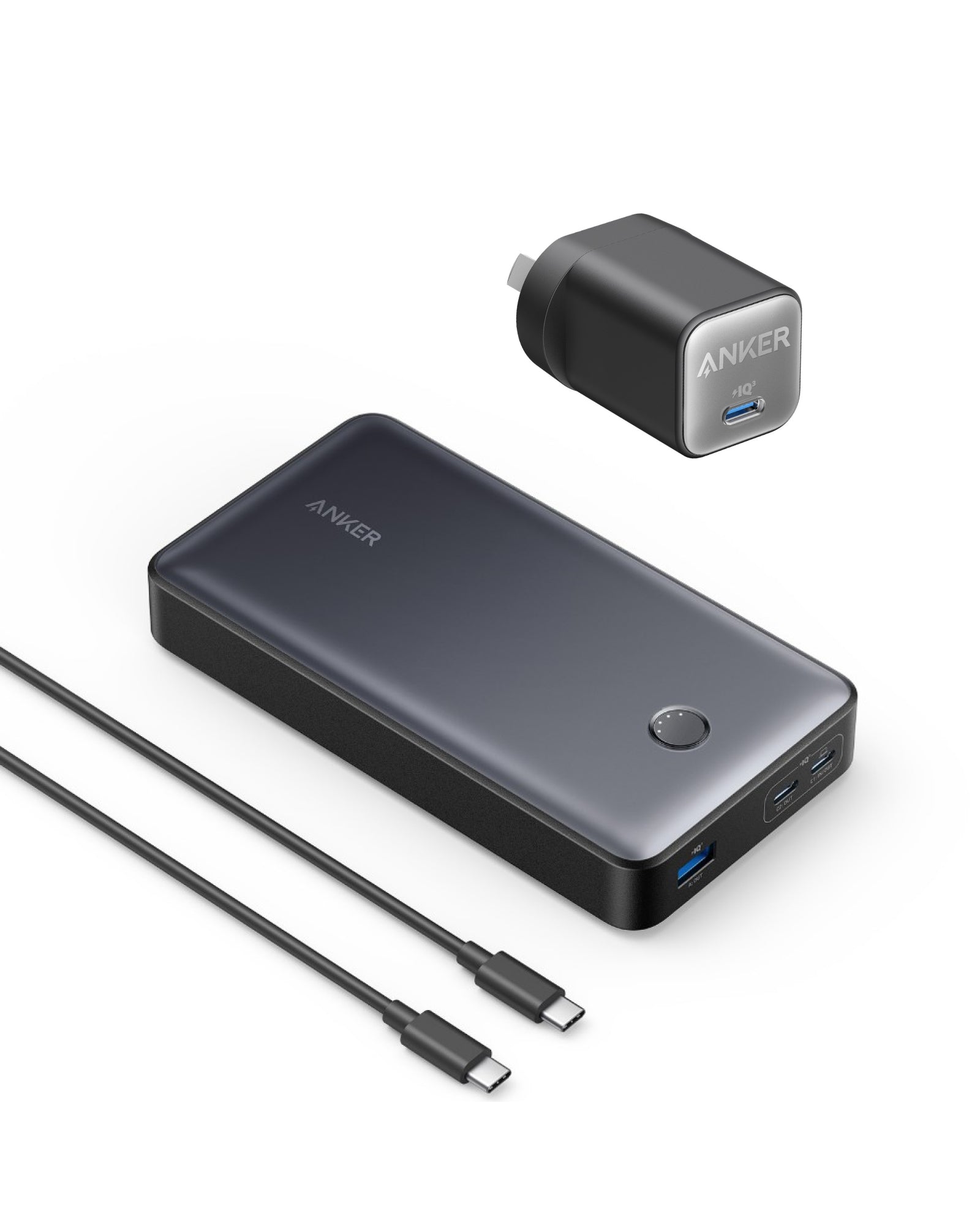 Anker 537 Power Bank (PowerCore 24K)and Anker 735 Charger (Nano II
