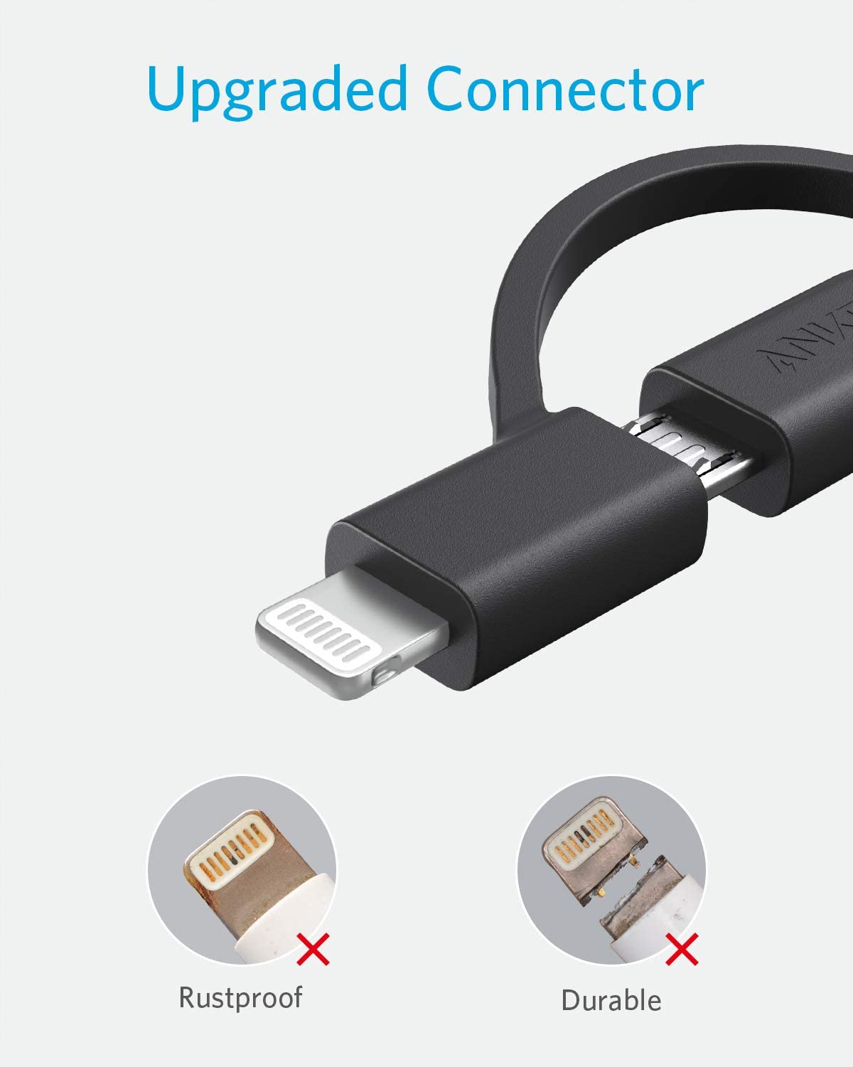 Câble de recharge USB Type-C + Micro USB interchangeable