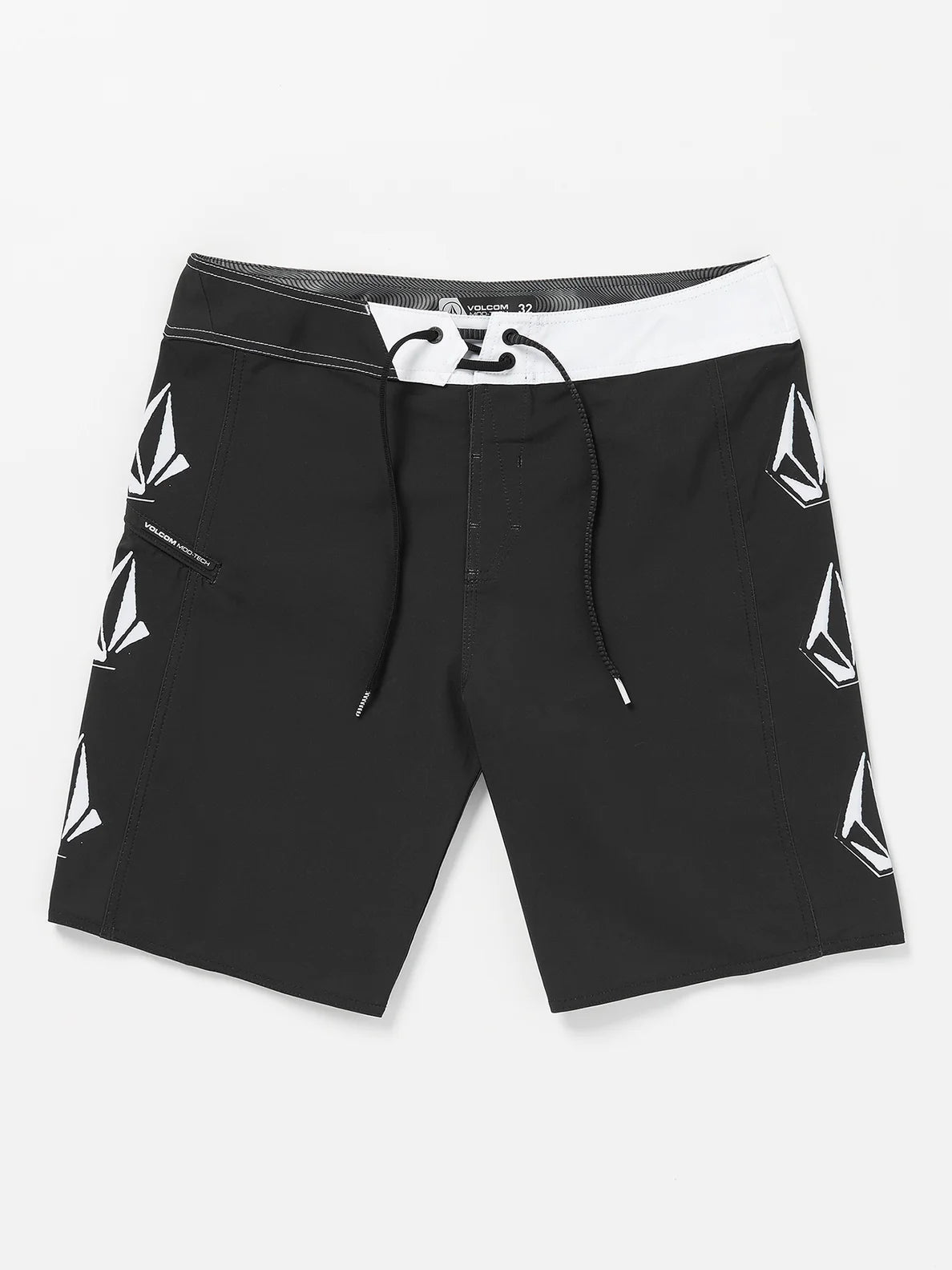 Volcom Lido Iconic Mod 19” Boardshorts (New Black)