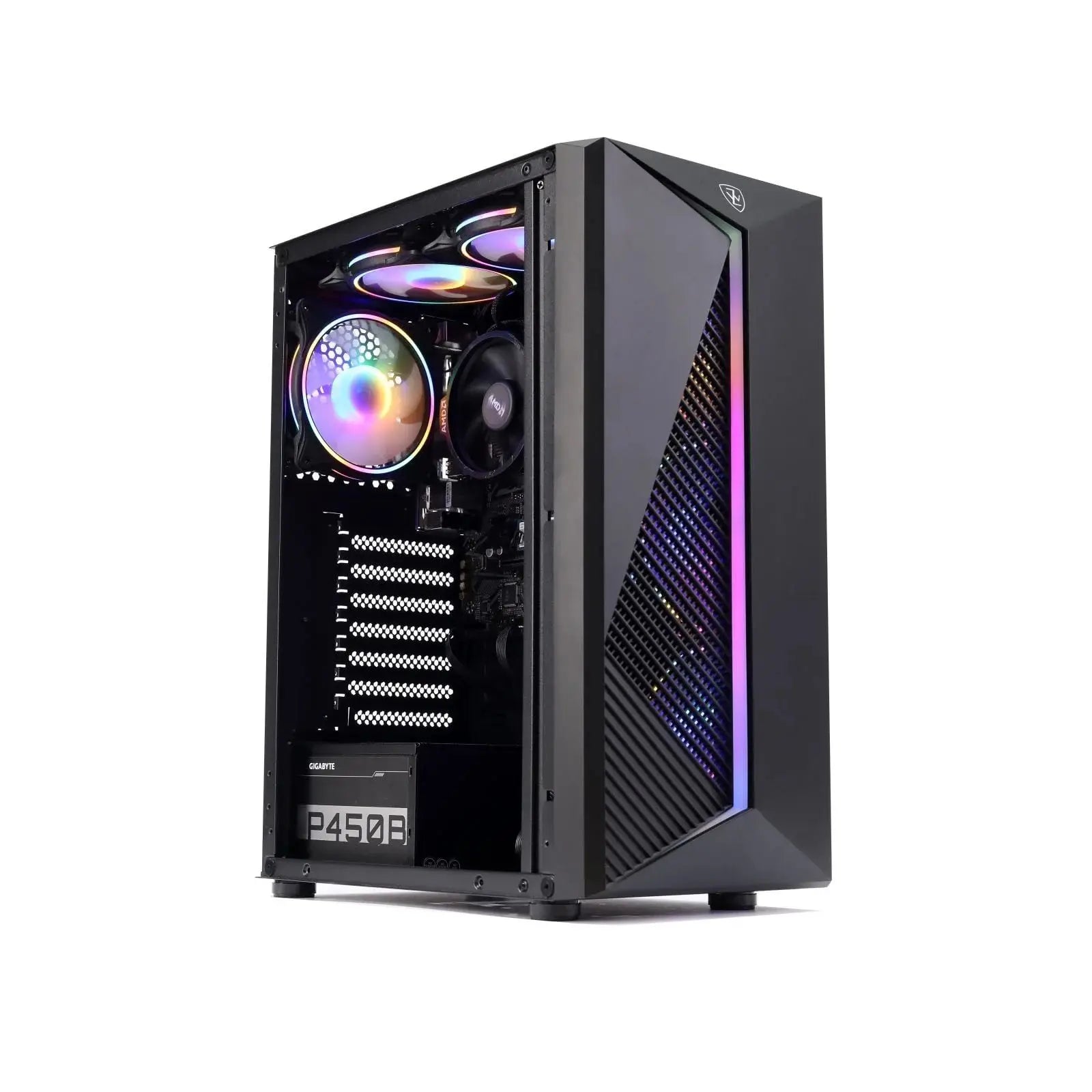 MXZ Gaming PC Ryzen R5 5600G GDDR4 16GB 500G Windows 10 Pro Key Assembly Machine Cheap Gaming Desktop Computer