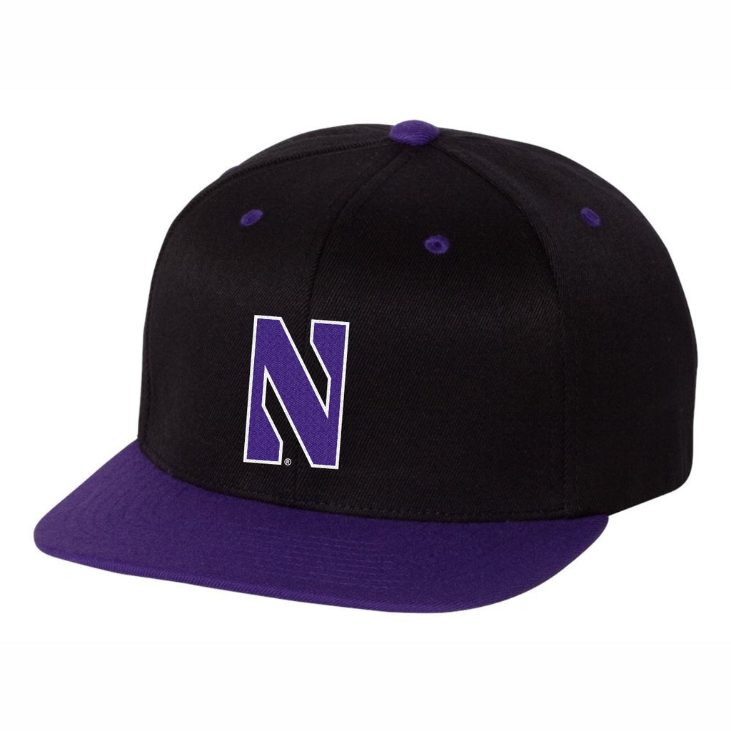 Northwestern Wildcats Under Armour Renegade Flexfit Purple Hat with Gothic  Collection Arched Northwestern Design