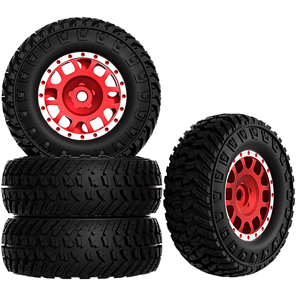 GLOBACT 1.2in Beadlock Wheel Tires for 1/18 TRX4M 1/24 Axial SCX24
